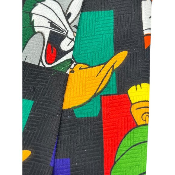 Vintage Looney Tunes Character Tie 1998 Polyester 56" L 4" W - Picture 4 of 11